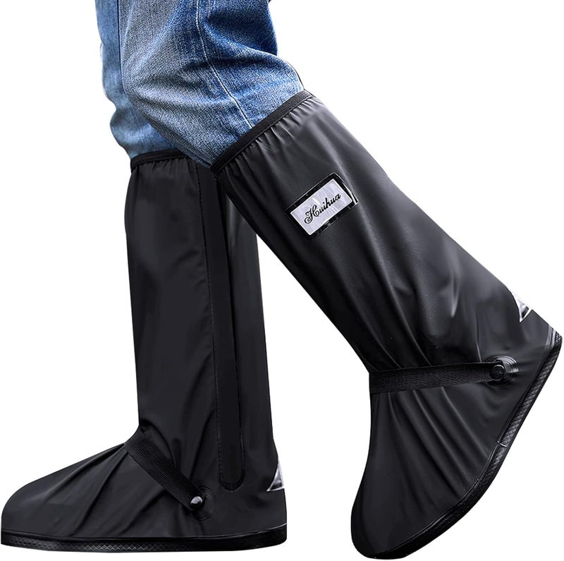 MODIGT Rain Boot Shoes Cover Men Women Waterproof Anti-Silp PVC Shoes Cover Reusable & Foldable Overshoes for Cycling Fishing Washing - Image 1